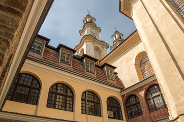 Obraz premium Buchach medieval Basilian monastery at West Ukraine, Ternopil