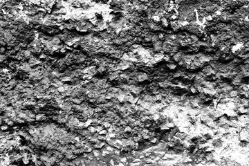 Wall fragment with scratches and cracks