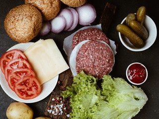 Preparation of homemade burger