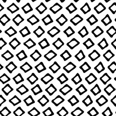 Black and white doodle seamless vector pattern. Doodle minimalist seamless pattern in black and white.