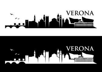 Fototapeta premium Verona skyline - Italy