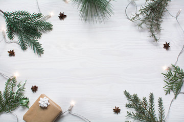 Christmas background flat layout