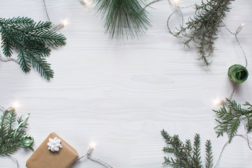 Christmas background flat layout