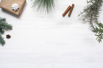 Christmas background flat layout