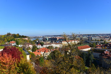 Fototapeta na wymiar Blick von der Burgstadt auf Prag
