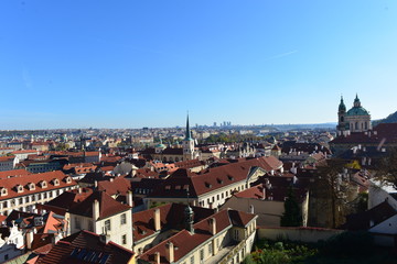 Fototapeta na wymiar Blick von der Burgstadt auf Prag