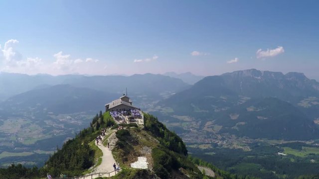 Overview from the top of the Eagles Nest, Kehlsteinhaus, Berchtesgaden Germany