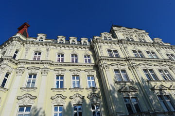 Fototapeta premium Historische Gebäude in Karlsbad (Karlovy Vary) Tschechien