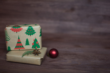 Christmas present background 