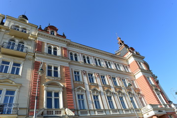 Historische Gebäude in Karlsbad (Karlovy Vary) Tschechien