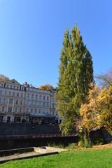 Historische Gebäude in Karlsbad (Karlovy Vary) Tschechien