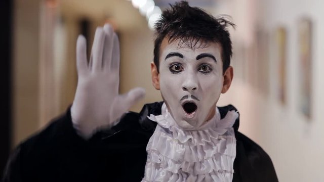 mime depicts different emotions
