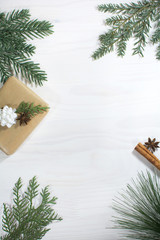 Christmas background flat layout