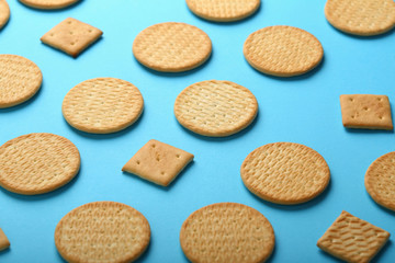 Crunchy crackers cookies pattern