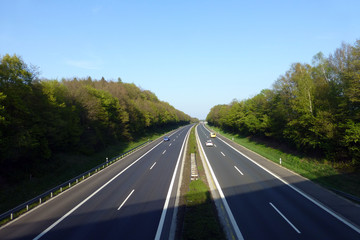 Naklejka premium Autobahn A 3 bei Höchstadt