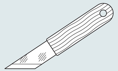 Knife tool illustration