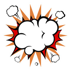 Comic explosion cloud