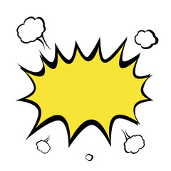 Empty comic speech bubble