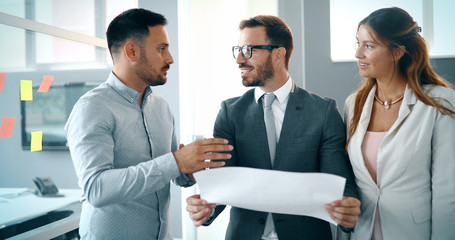 Business colleagues in conference room