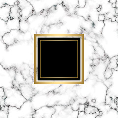 Minimalist stone background. Marble texture  and  gold foil details. Vector illustration.