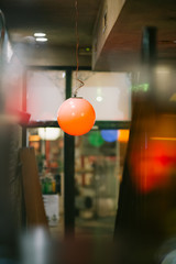 ceiling night lights in coffee shop 