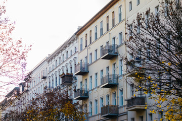 Naklejka premium beautiful residential houses in berlin