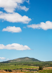 Fototapeta premium Wolken im Himmel über Zentralspanien