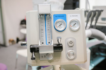 Dental equipment with blurry background
