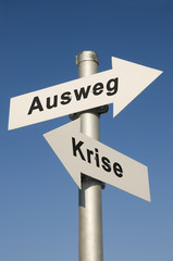 Ausweg aus der Krise - Symbolfoto