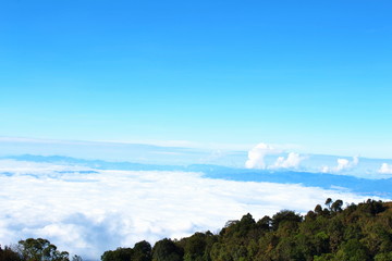 outdoors landscape vibrant color sky in the winter with cloud.