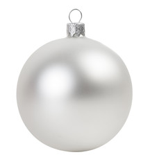 Silver christmas ball - 181396519