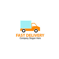 Creative Delivery Truck Concept Logo Design Template New