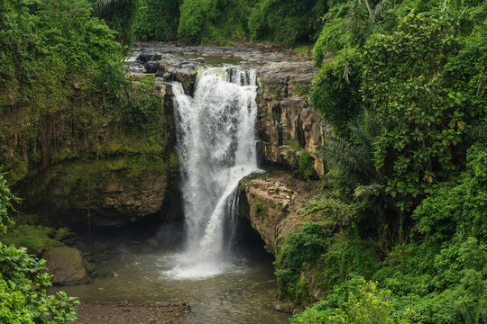 Famous Tegenungan not far from Ubud on Bali in Indonesia