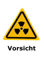 Obraz premium Vorsicht vor Strahlung