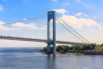 Fototapeta na wymiar The Verrazano Bridge and Staten Island