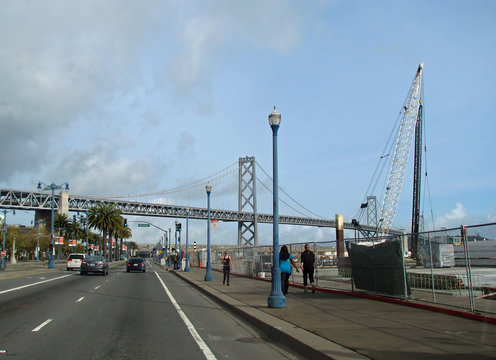 SAN FRANCISCO, CA - NOVEMBER 18:  The Embarcadero Street View November 18, 2012 in San Francisco, California