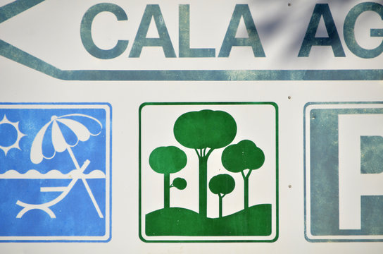 Cala Agula - Mallorca - Schild