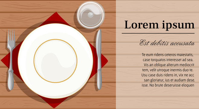 Vector flat illustration catering party with people hands and a table of dishes from the menu, top view Web site page and mobile app design.