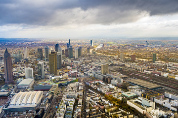 Naklejka na ściany i meble skyline of Frankfurt an Main
