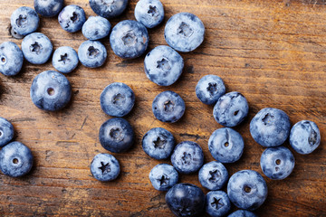 fresh organic blueberries