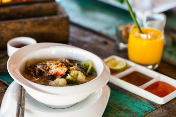 Asian noodle soup