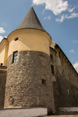 Fototapeta na wymiar Castle tower with window in Mukachevo