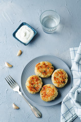 Chicken rice cabbage cutlets