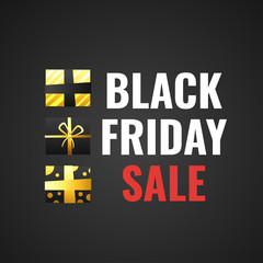 Fototapeta premium black friday banner