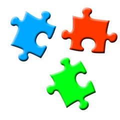 Obraz premium Puzzelteile