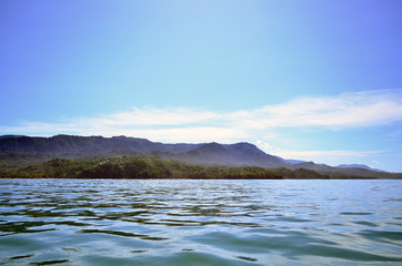 Coast view from the sea