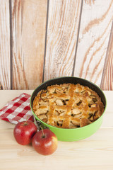 Home made apple pie