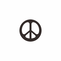 Abstract Peace Logo Icon