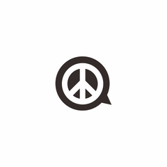 Talk peace Logo Vector