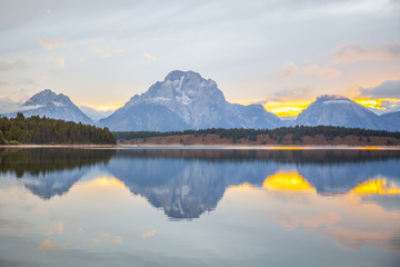 Three mountains lake